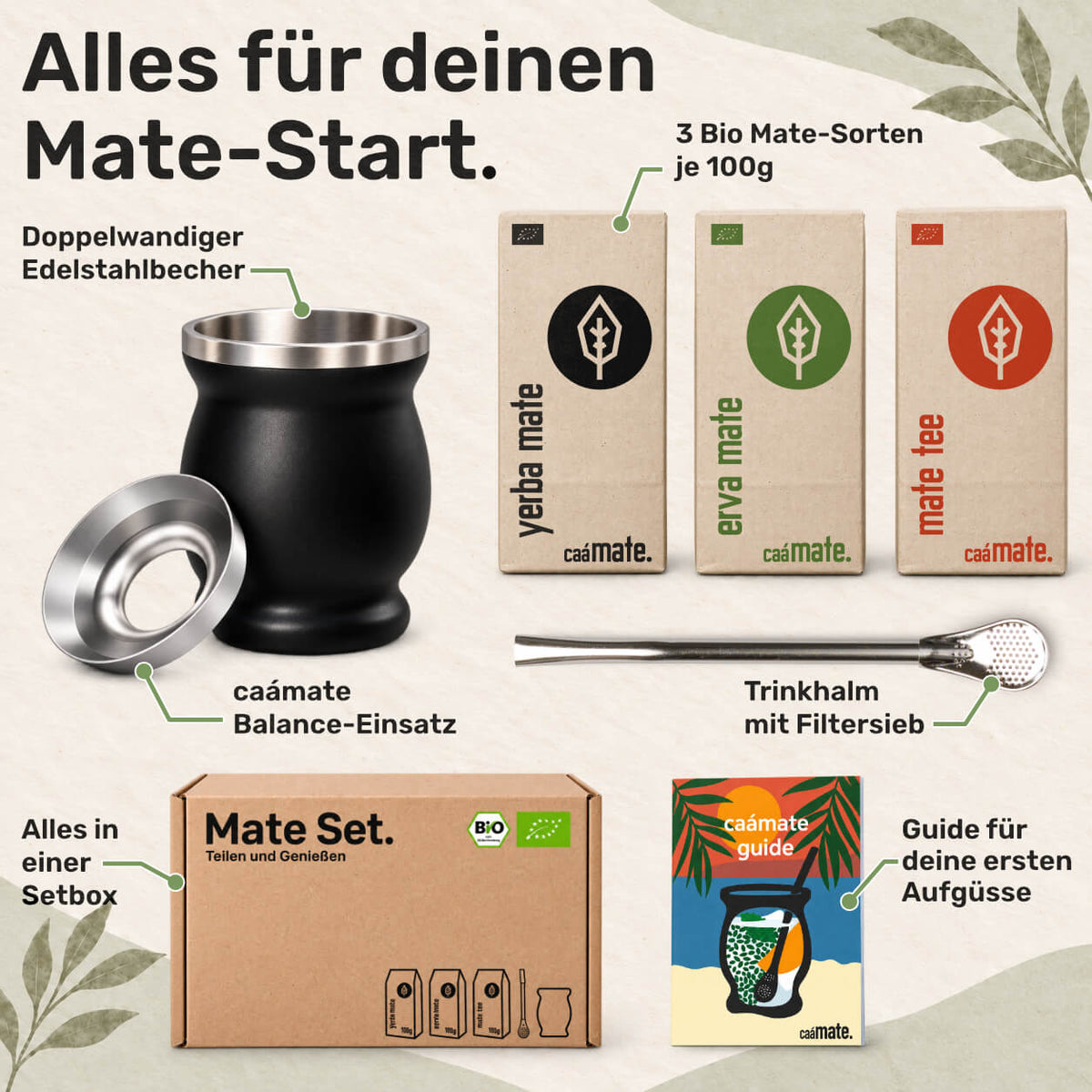Mate set stainless steel