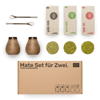 Mate Set Keramik Vintage für 2 Personen